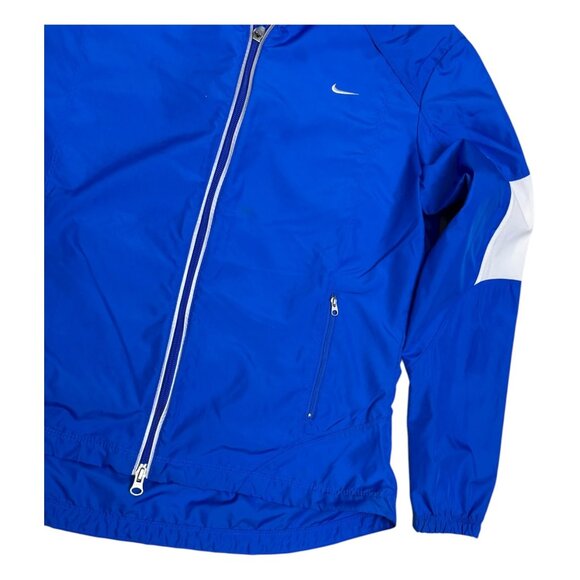 NIKE Running Blue Lightweight Activewear Windbreaker Jacket Girls Large - Picture 6 of 7